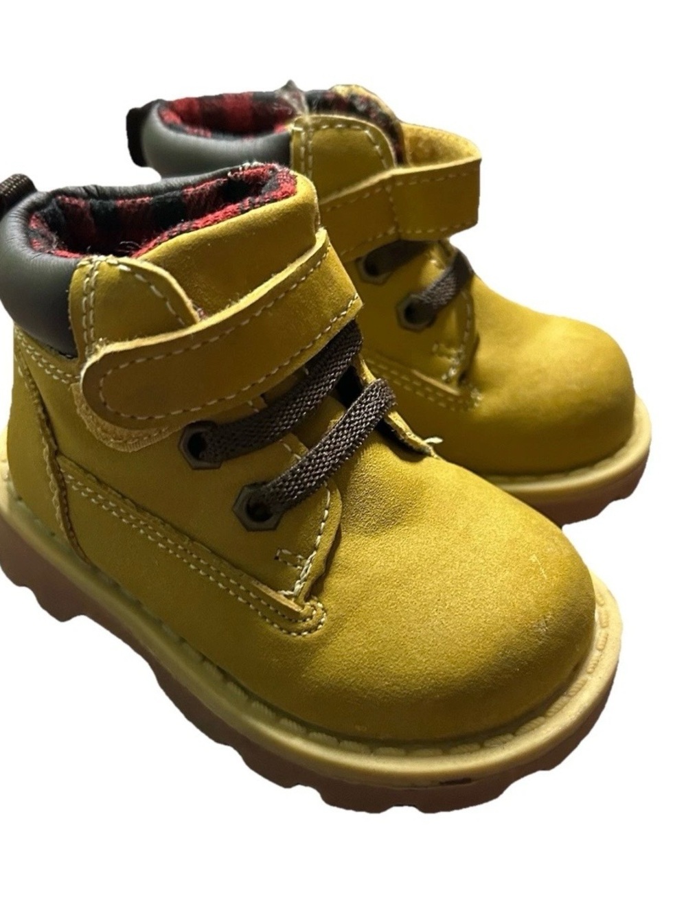 Toddler Boy Healthtex Beige Work Boots Size 4